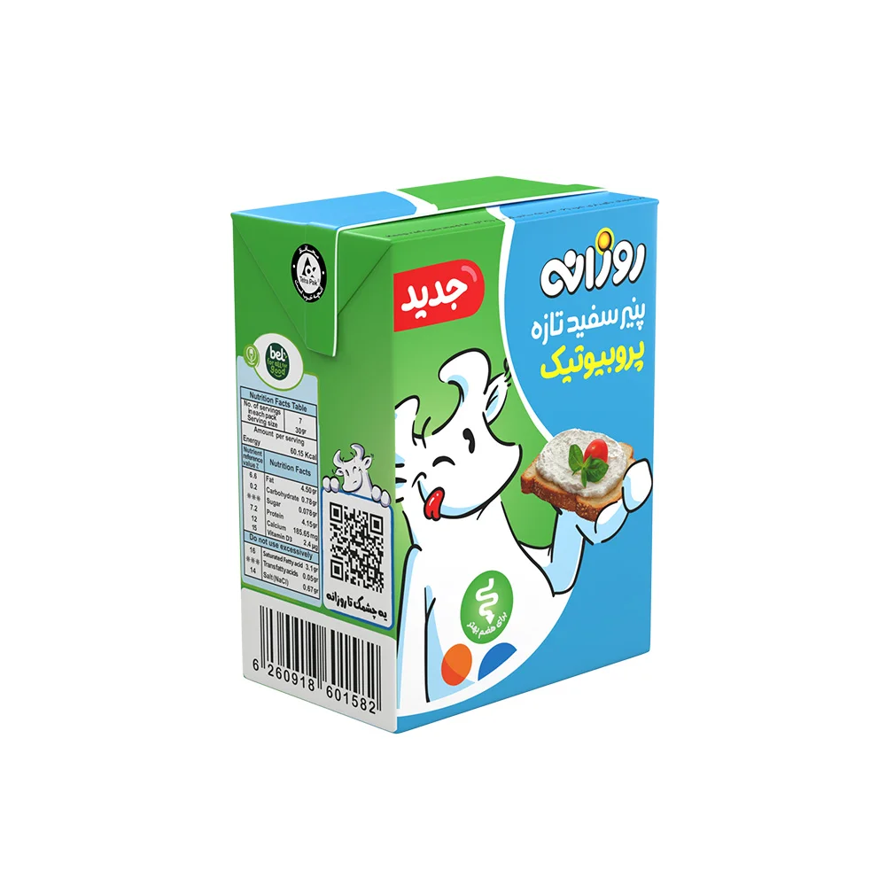 پنیر سفید تازه پروبیوتیک روزانه 210 گرمی